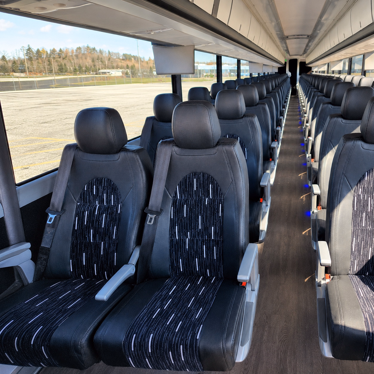 west valley city charter bus rental interior
