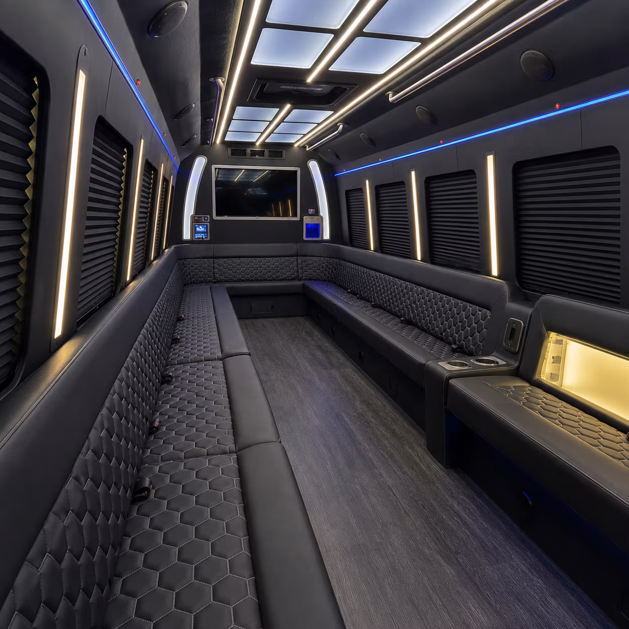 west valley city party bus rental interior